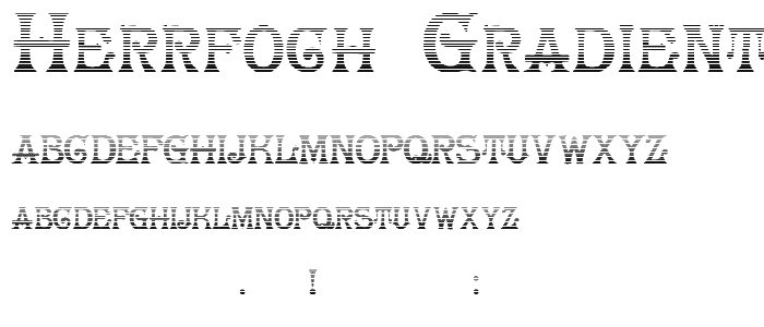 HerrFoch Gradient font